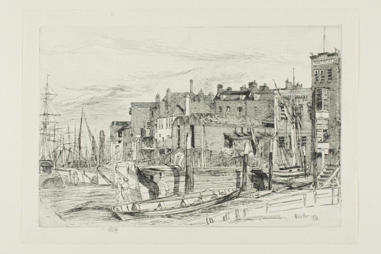 Thames Police by James Abbott McNeill Whistler