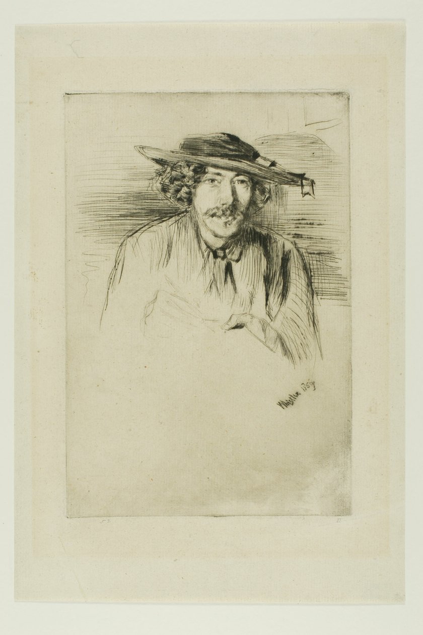 Whistler with a Hat by James Abbott McNeill Whistler