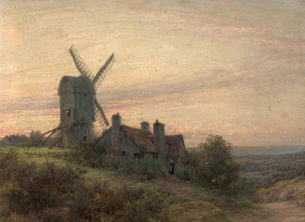 Nottingham Forest and Windmill by James T. Hart