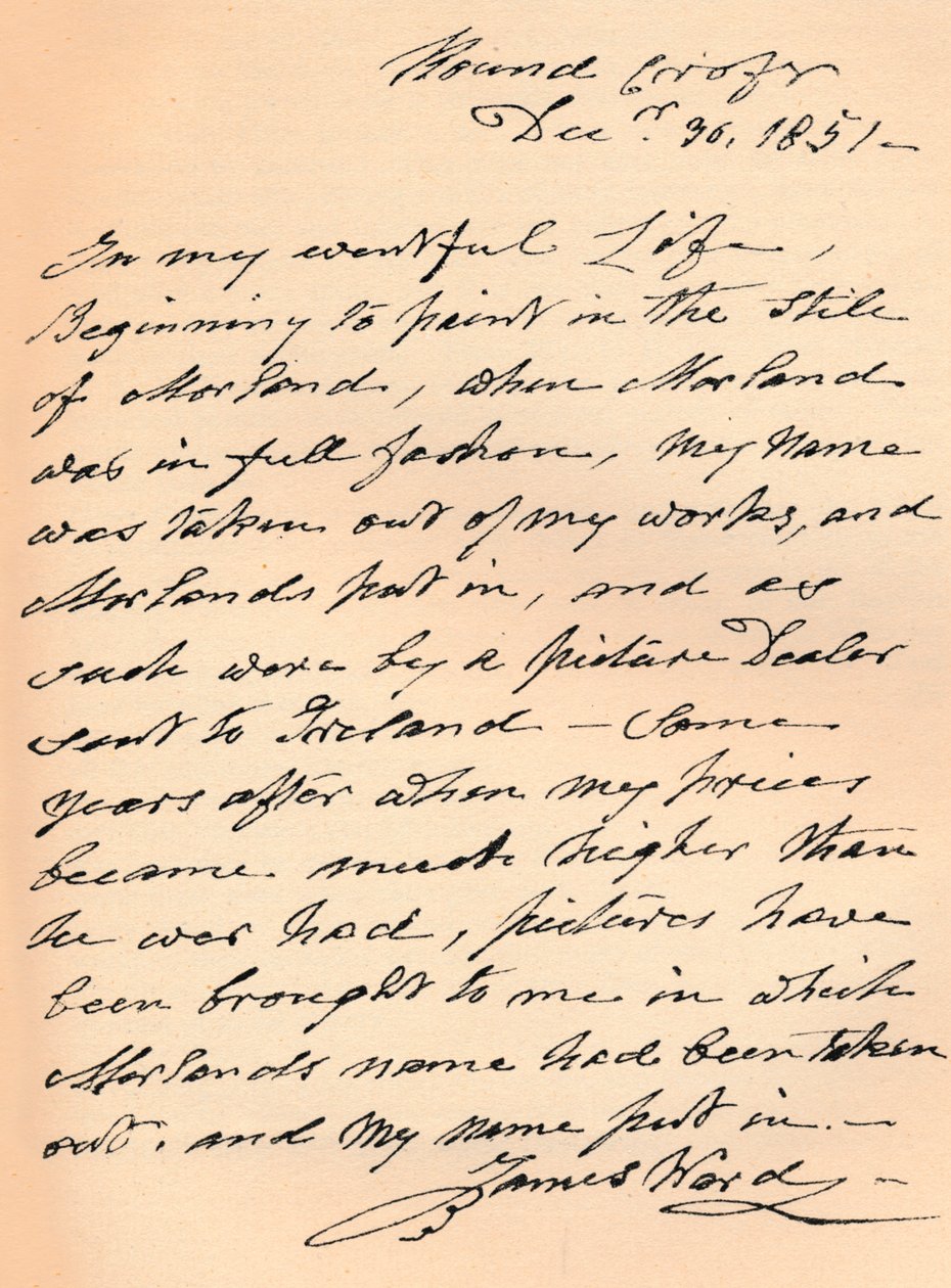 A Letter from James Ward by James Ward