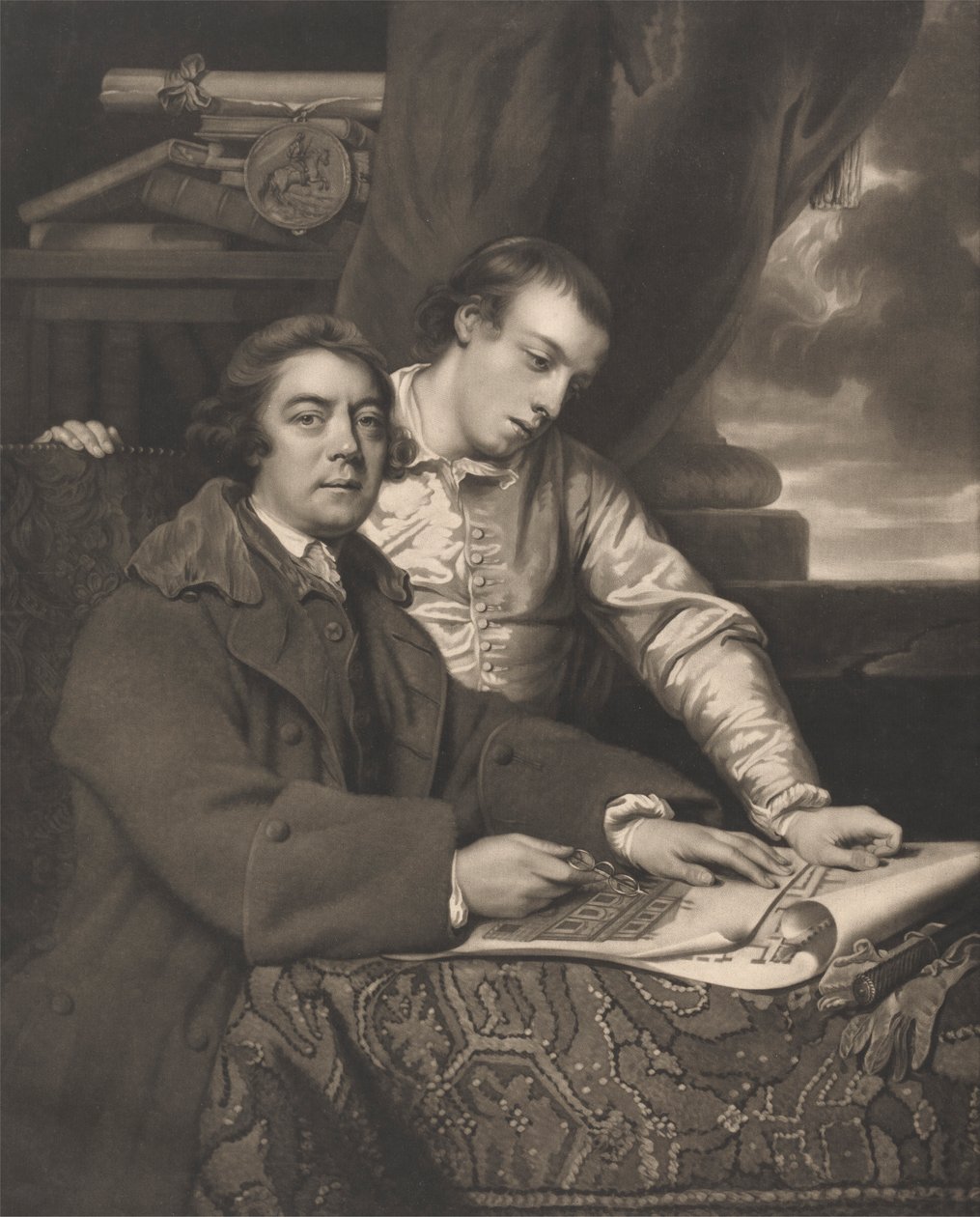 James Paine and his Son by James Watson