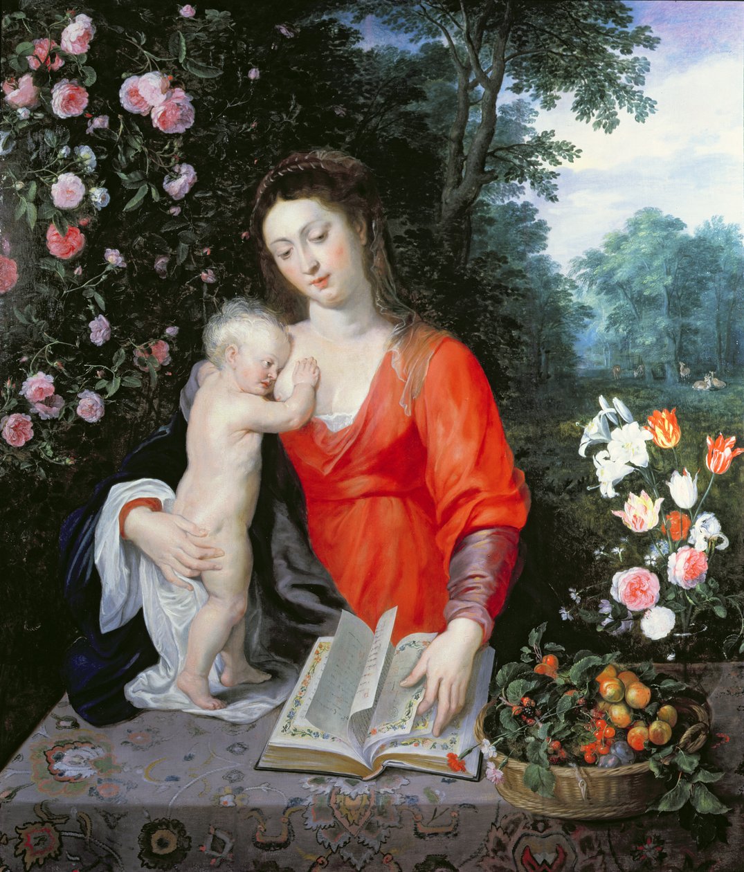 Virgin and Child in a Landscape by Peter Paul Rubens