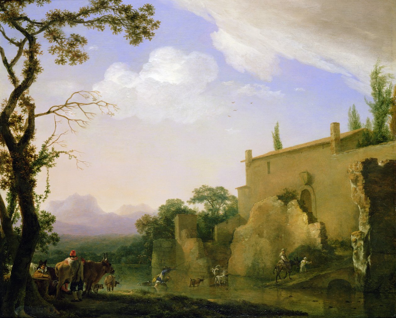 An Italianate Landscape by Jan Asselyn