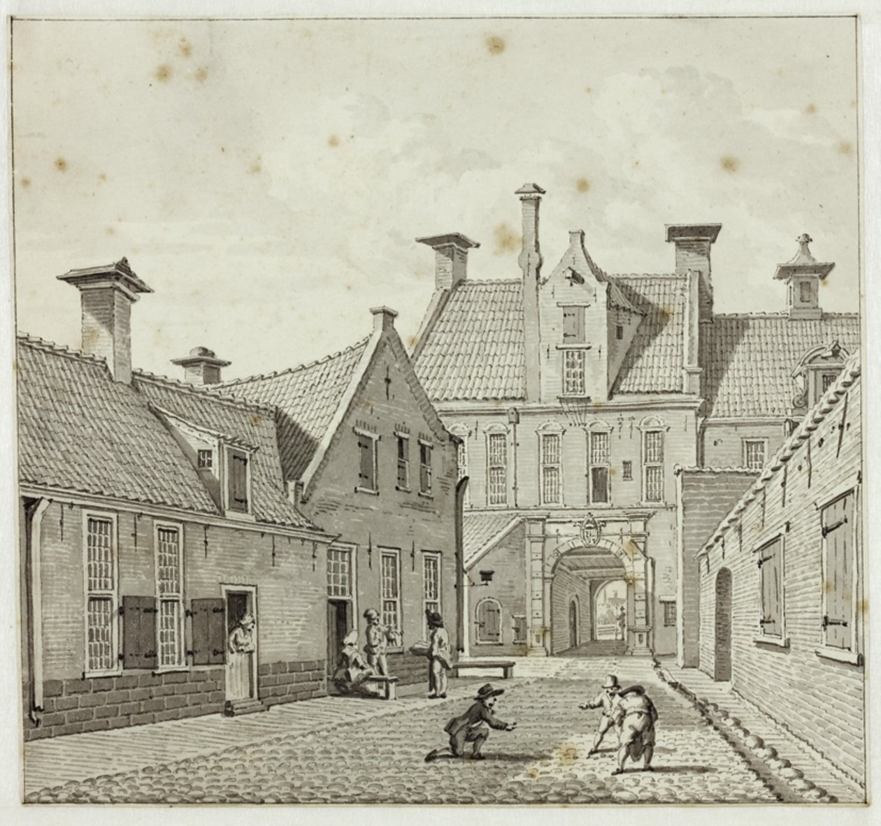 The Gardepoort from the Turfstraat by Jan Bulthuis