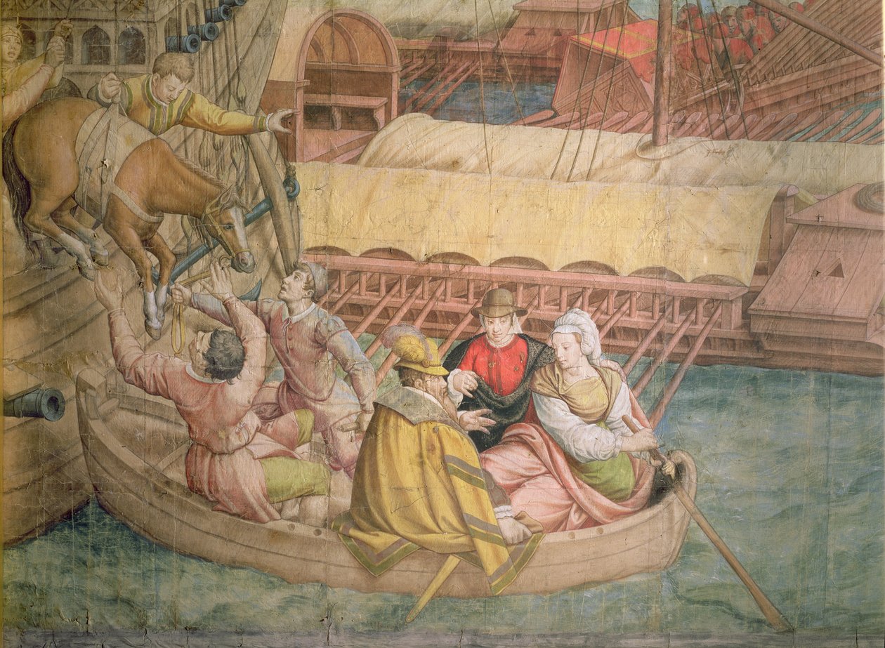 Campaign of Emperor Charles V against the Turks at Tunis in 1535: the Battle of Goletta (detail) by Jan Cornelisz Vermeyen