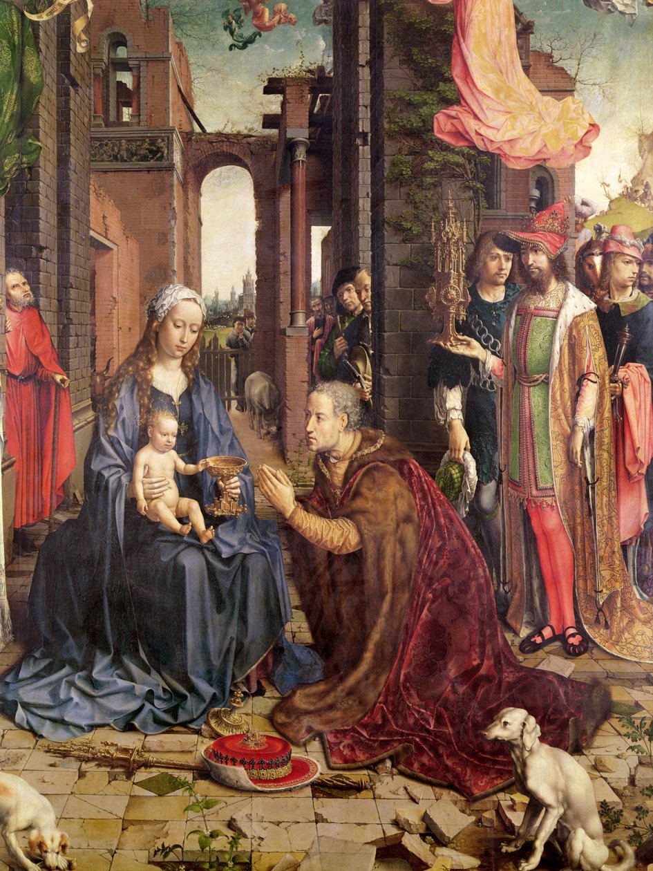 The Adoration of the Kings (detail) by Jan Gossaert