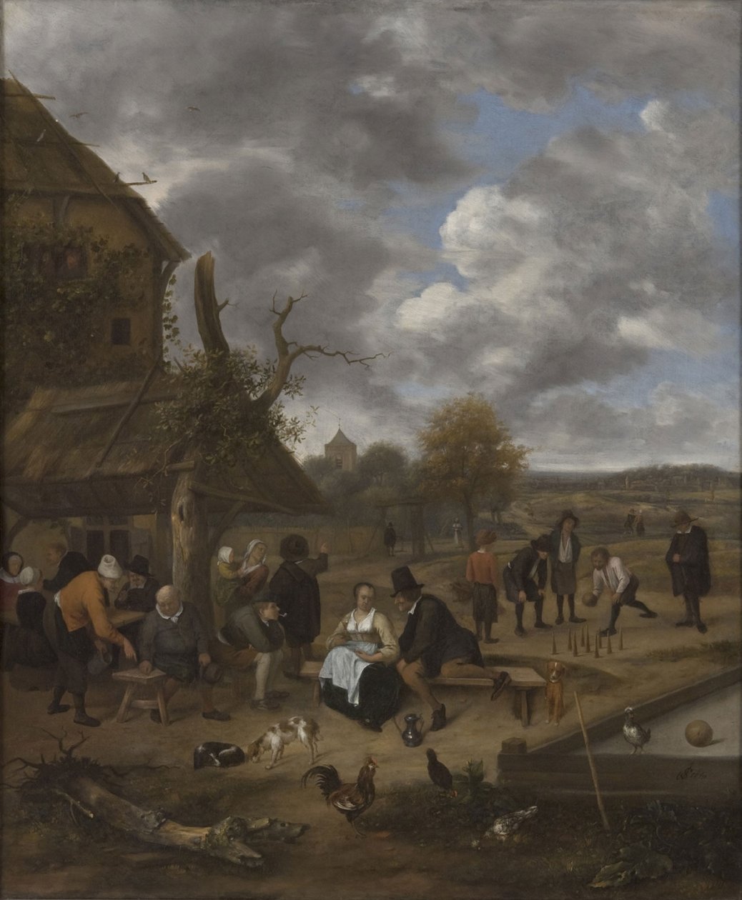 Landscape with an Inn by Jan Havickszoon Steen