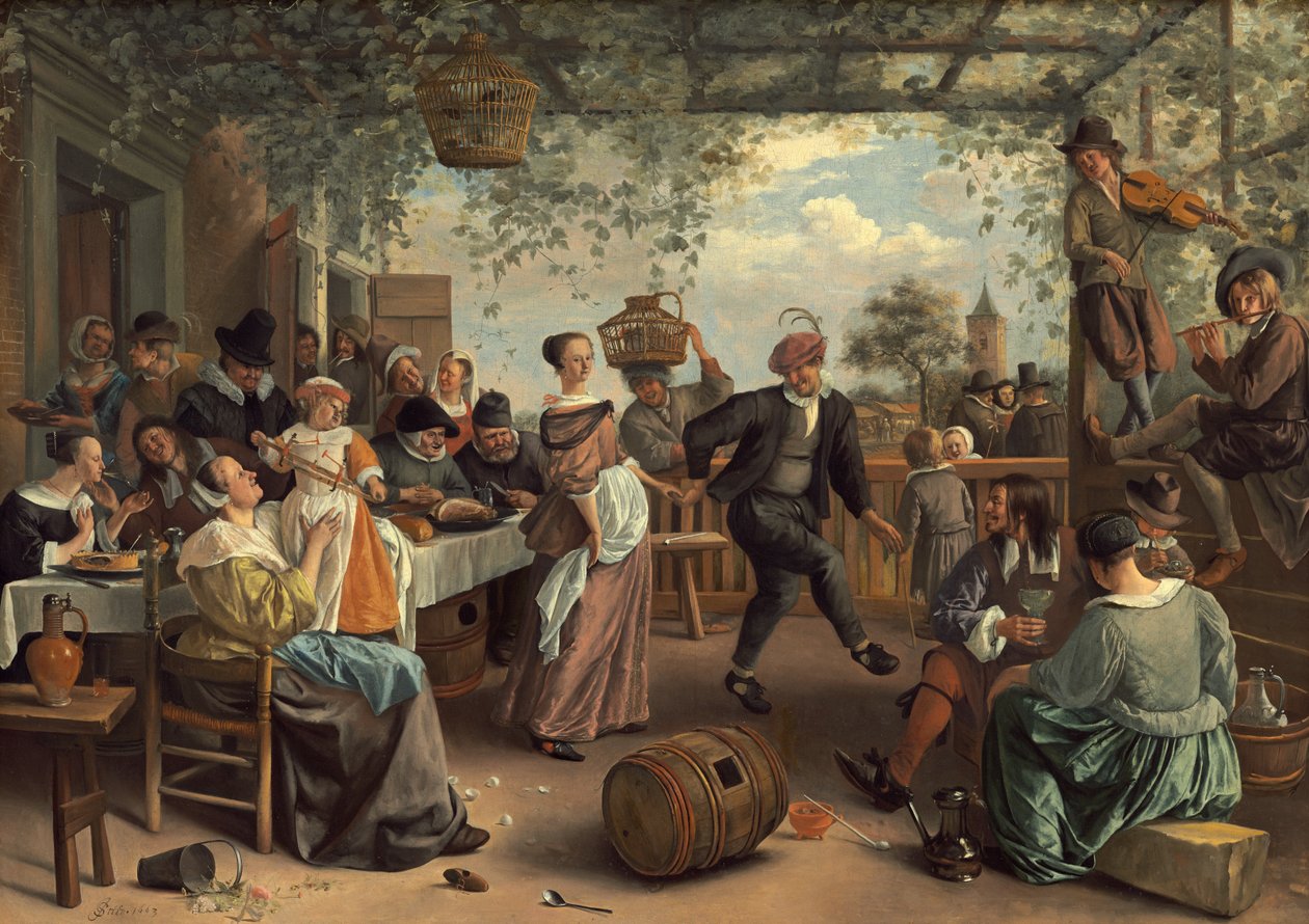 The Dancing Couple by Jan Havickszoon Steen