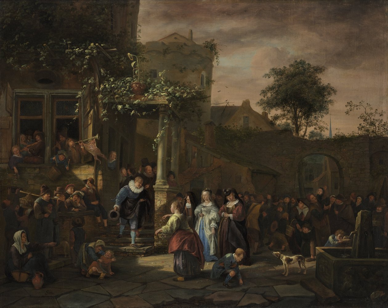 The Village Wedding by Jan Havickszoon Steen