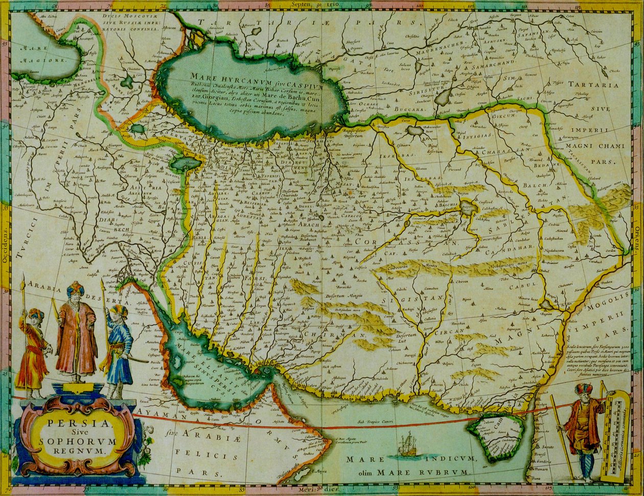 Janssonius Map of Persia by Jan Janssonius