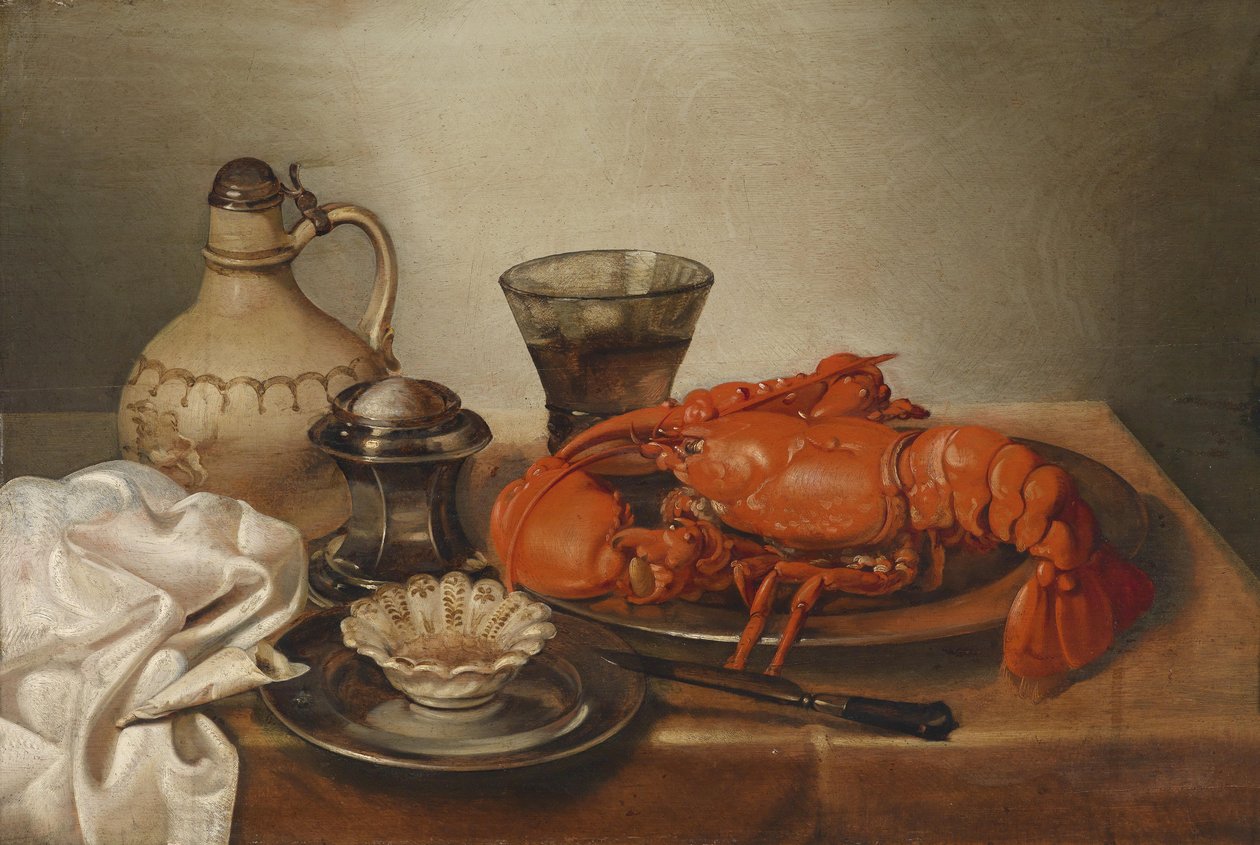 Still Life with Lobster by Jan Pauwel Gillemans the Younger