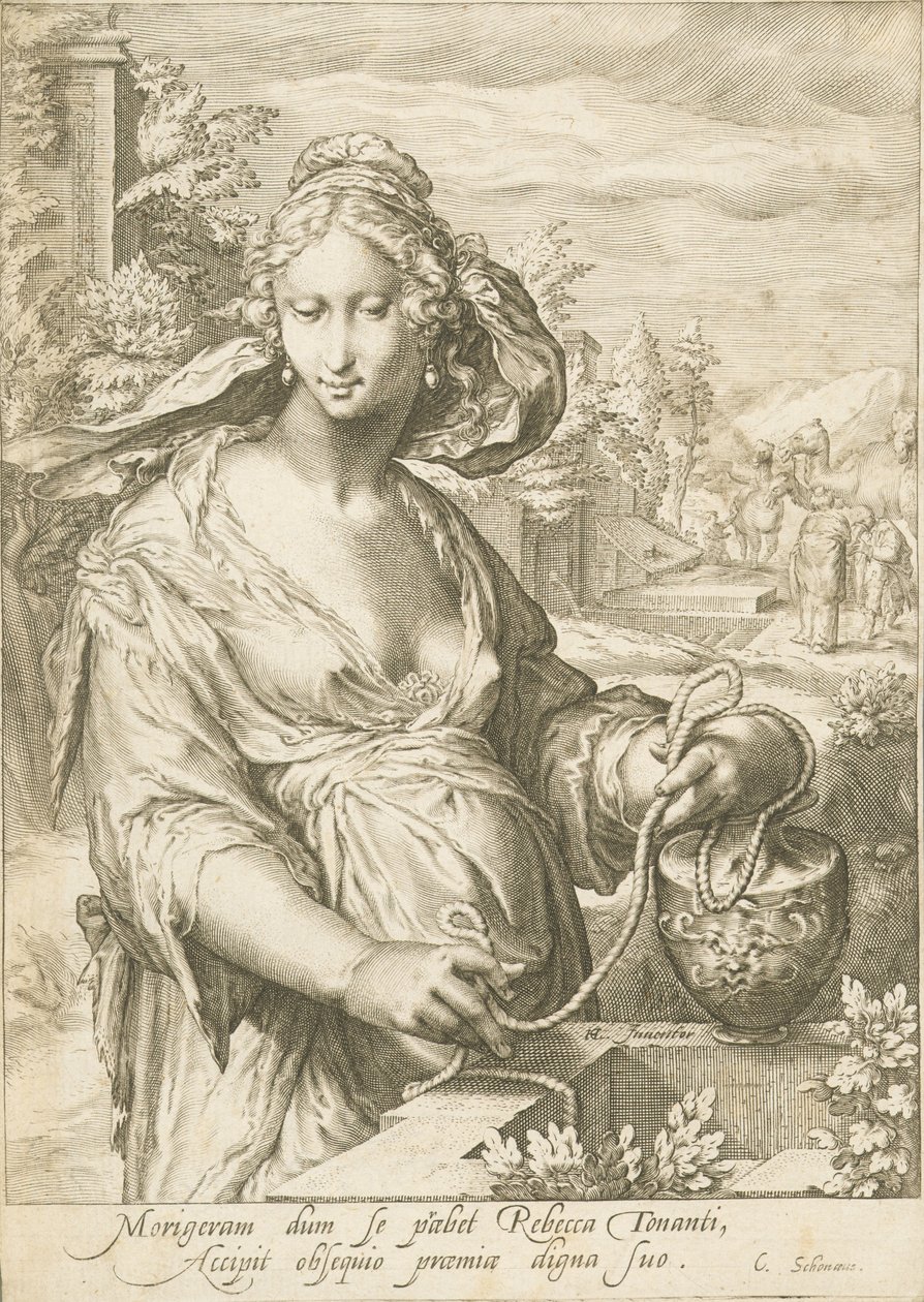 Rebecca at the Well by Jan Pietersz. Saenredam