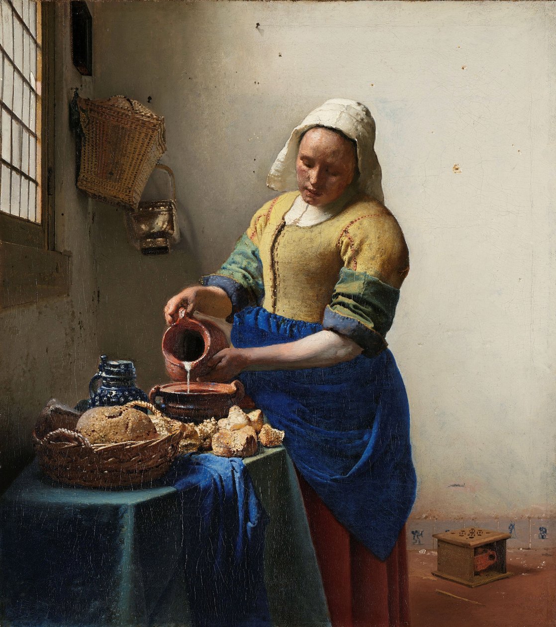 The Milkmaid by Jan Vermeer van Delft