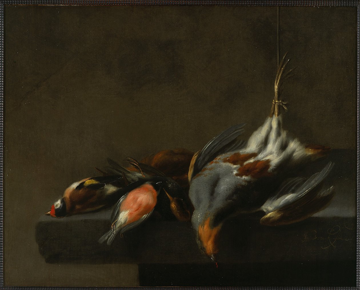 Still Life of Dead Birds, c.1660 by Jan Vonck