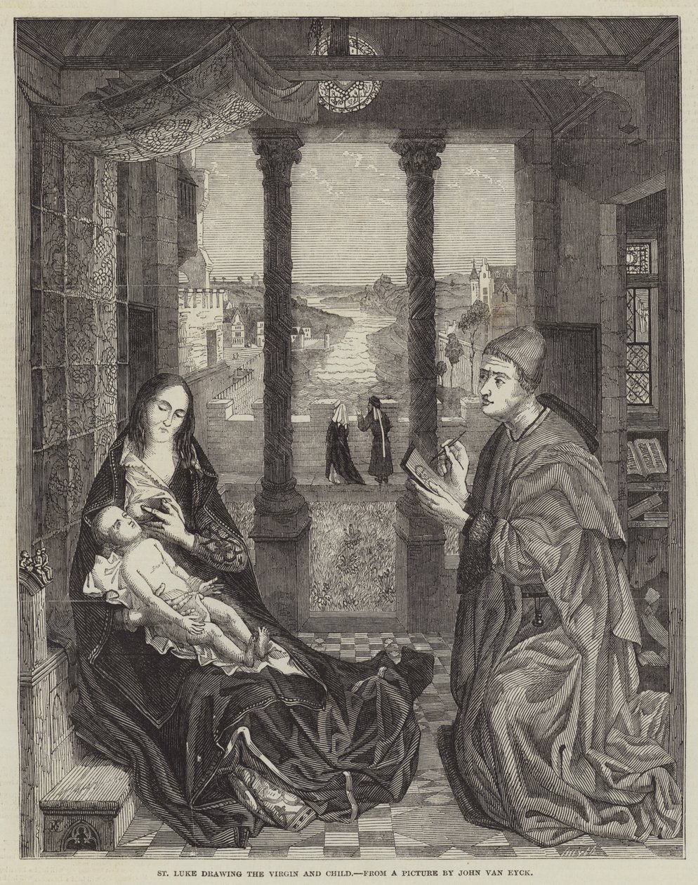 St Luke Drawing the Virgin and Child by Jan van Eyck