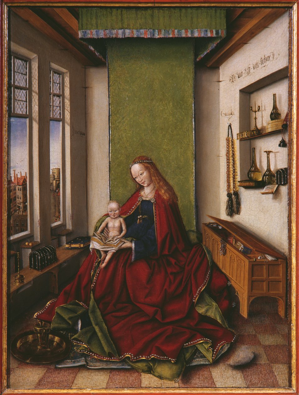 Virgin and Child with a Book by Jan van Eyck