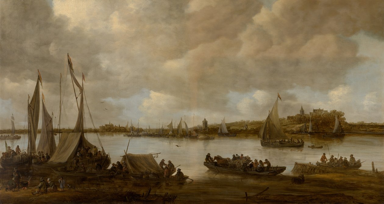 View of the Rhine near Hoog by Jan Josephsz van Goyen