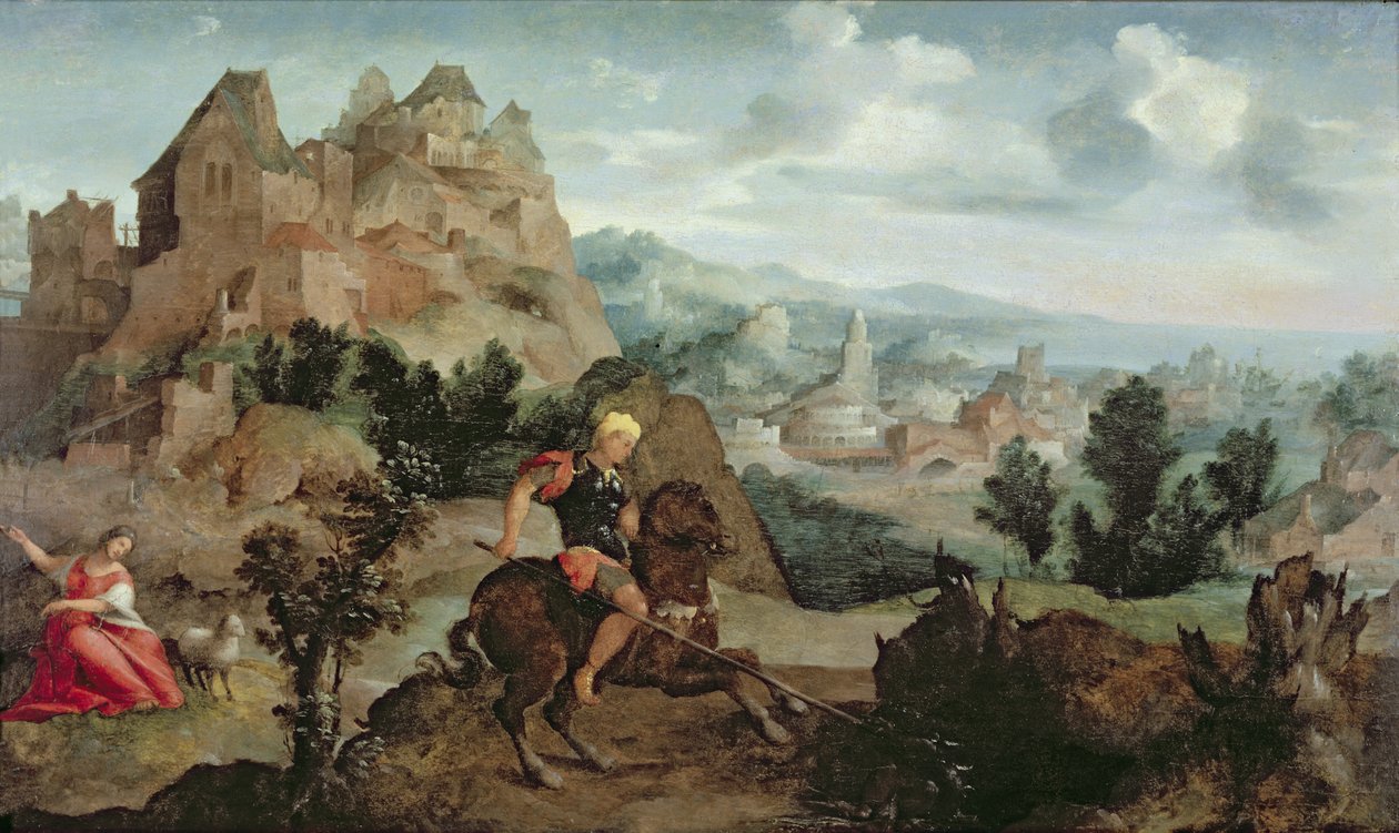 St George and the Dragon by Jan van Scorel
