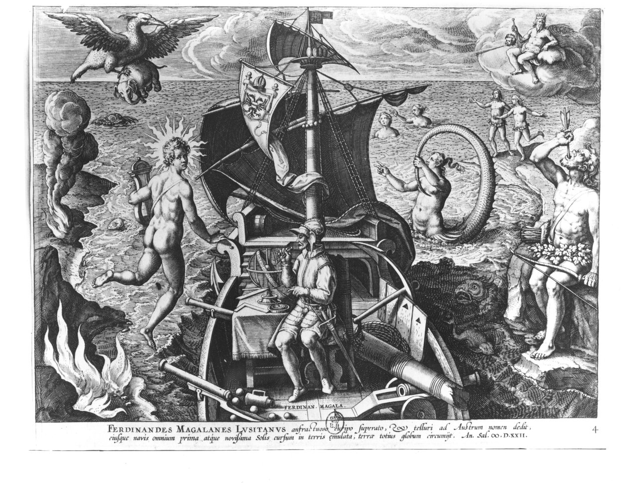 Ferdinand Magellan on board his caravel, 1522 by Jan van der Straet
