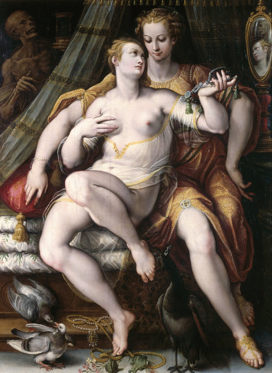 Vanity, Modesty and Death by Jan van der Straet