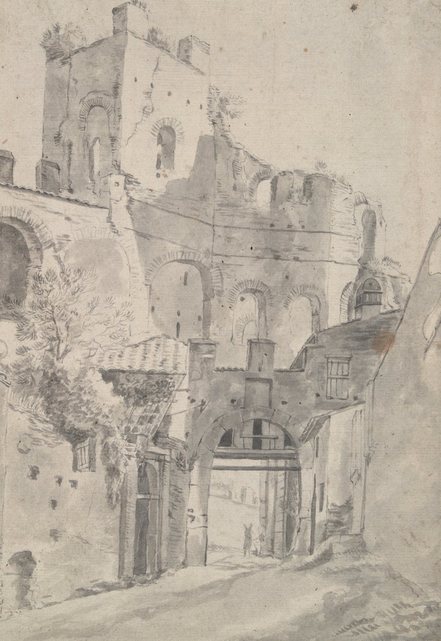 Roman Ruins: Tower and Gate by Jan Asselijn