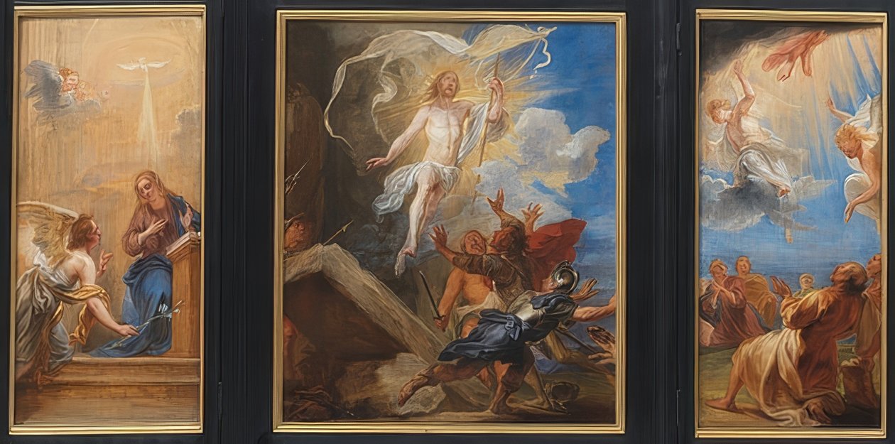 The Snyders Triptych. Around 1659 by Jan Boeckhorst