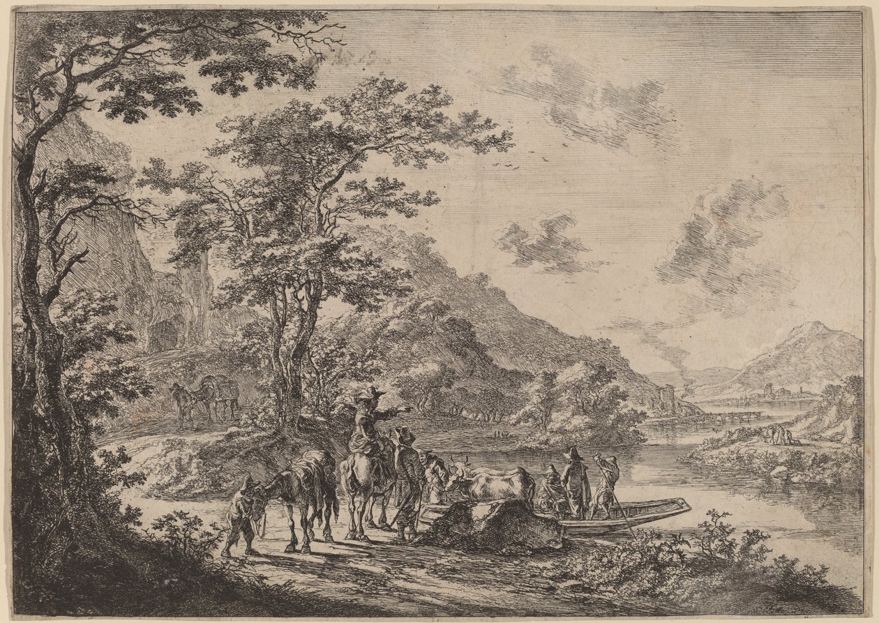 View of the Tiber in the Campagna by Jan Both