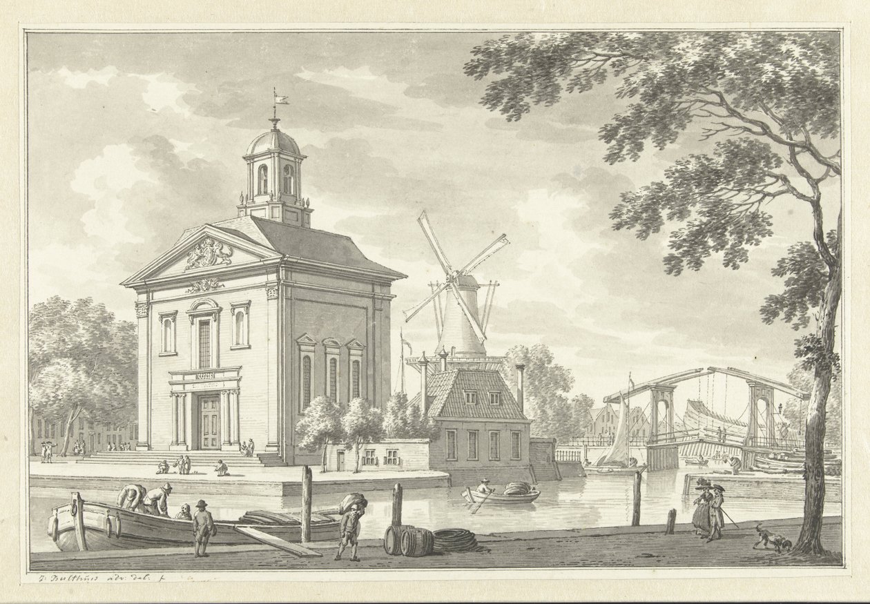 The English Church in Rotterdam by Jan Bulthuis