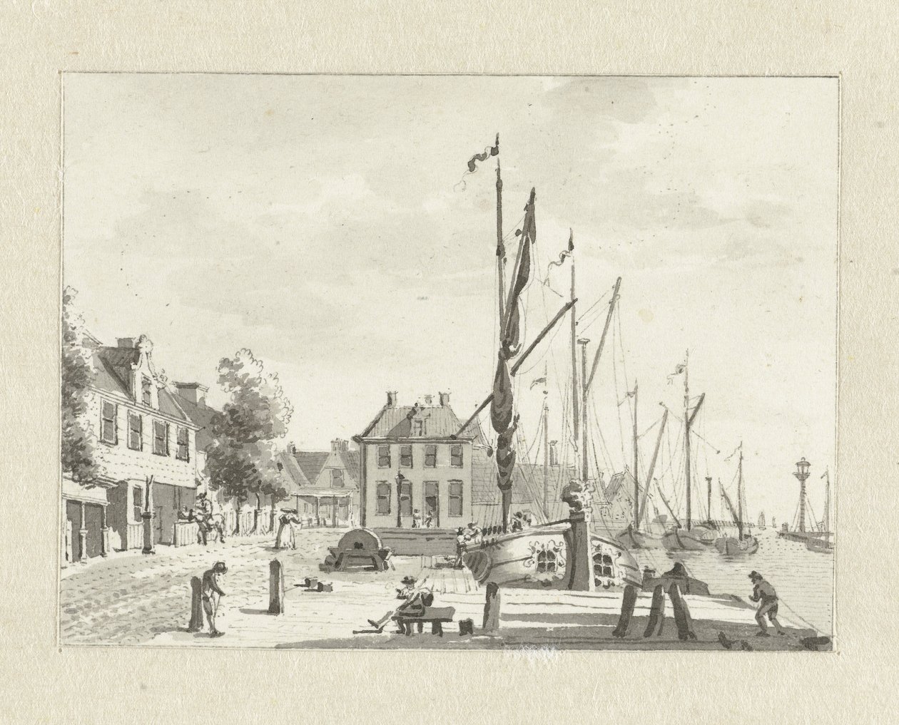 View of De Lemmer (?) by Jan Bulthuis