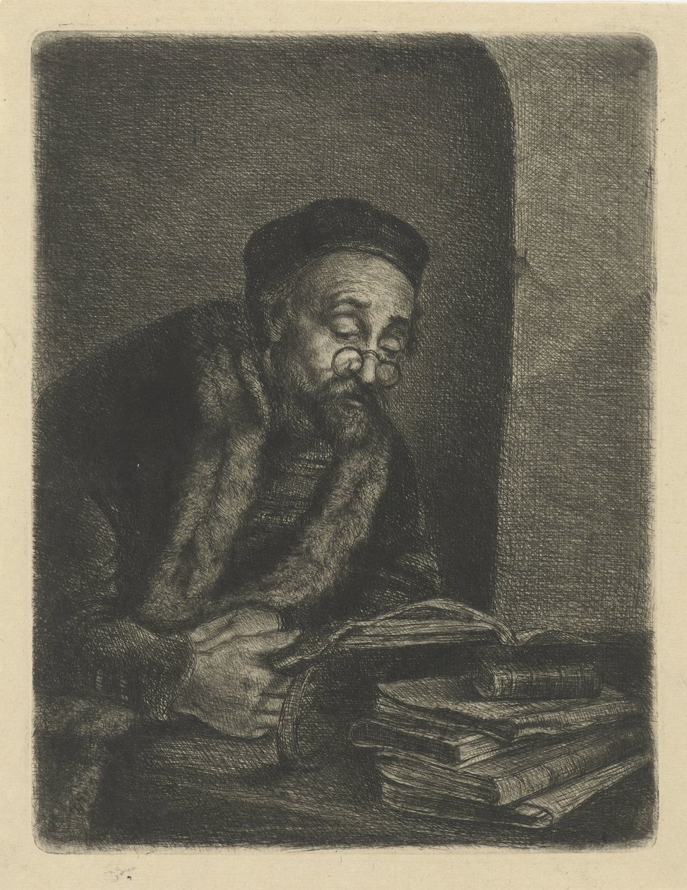 Man Behind a Desk by Jan Chalon