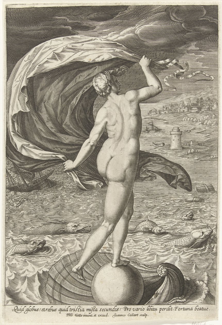 Fortune (Fortuna) by Jan Collaert (II)