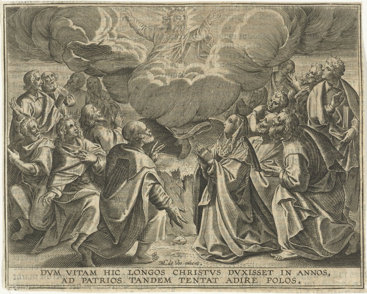 Ascension of Christ by Jan Collaert (II)