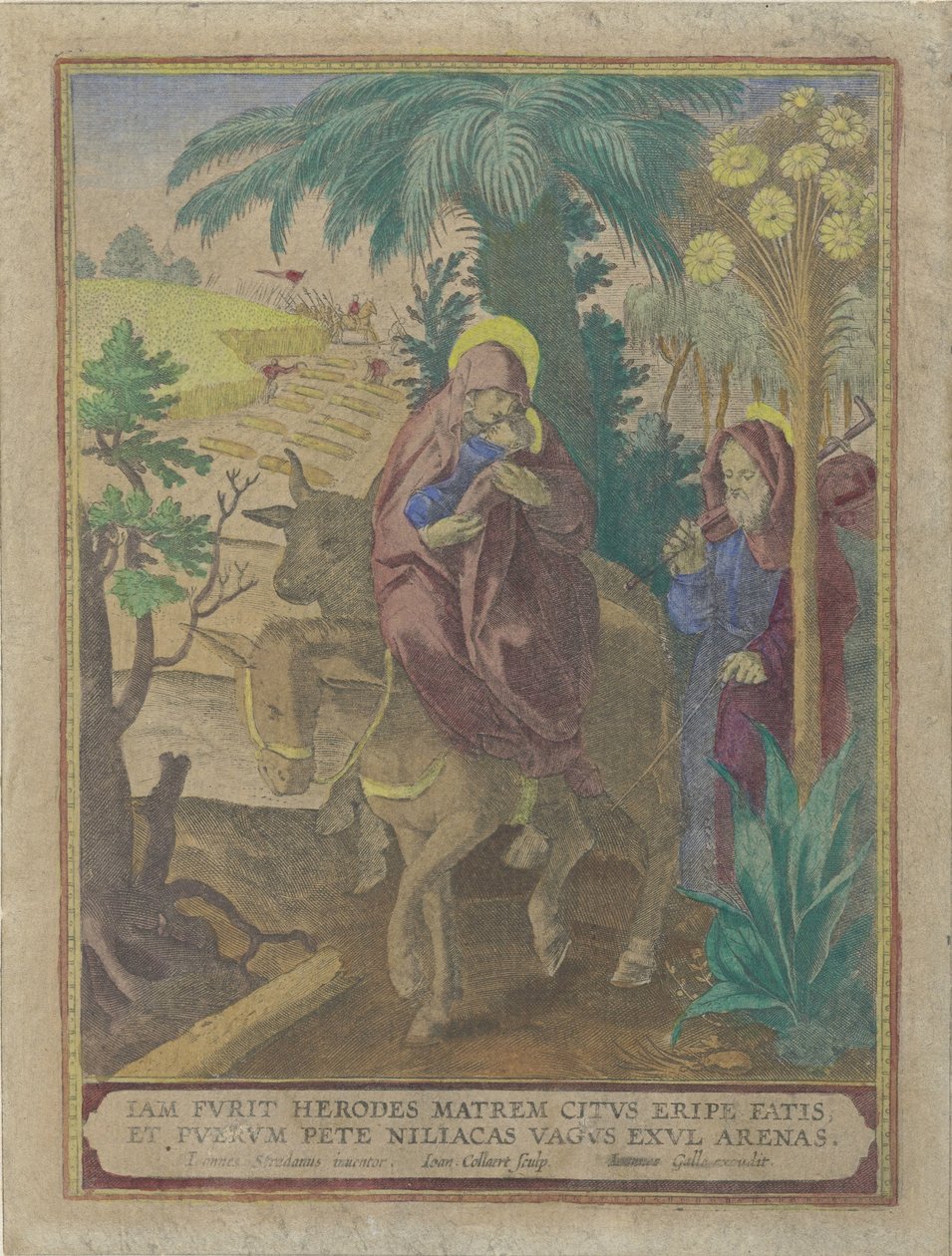 Flight into Egypt by Jan Collaert (II)