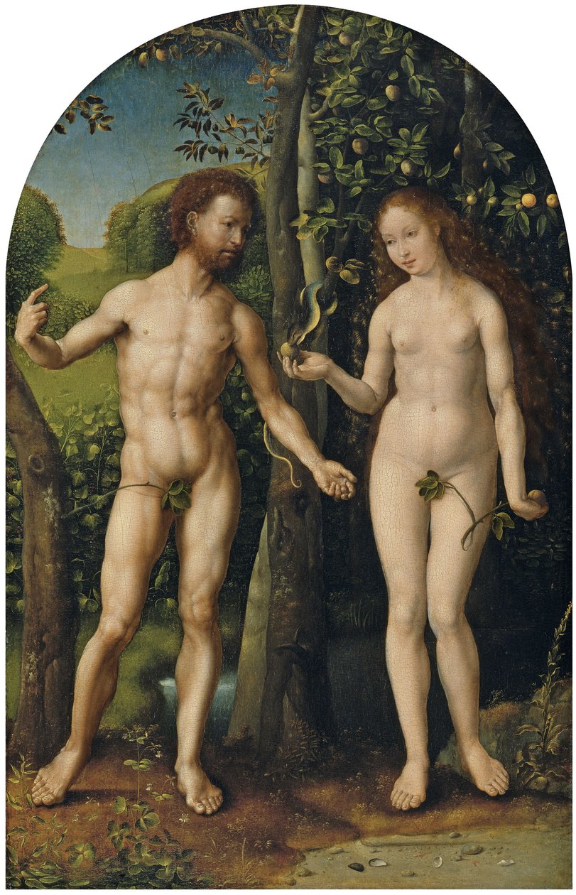 Adam and Eve by Jan Gossaert