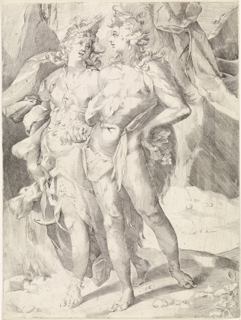 Ceres and Bacchus by Jan Harmensz. Muller