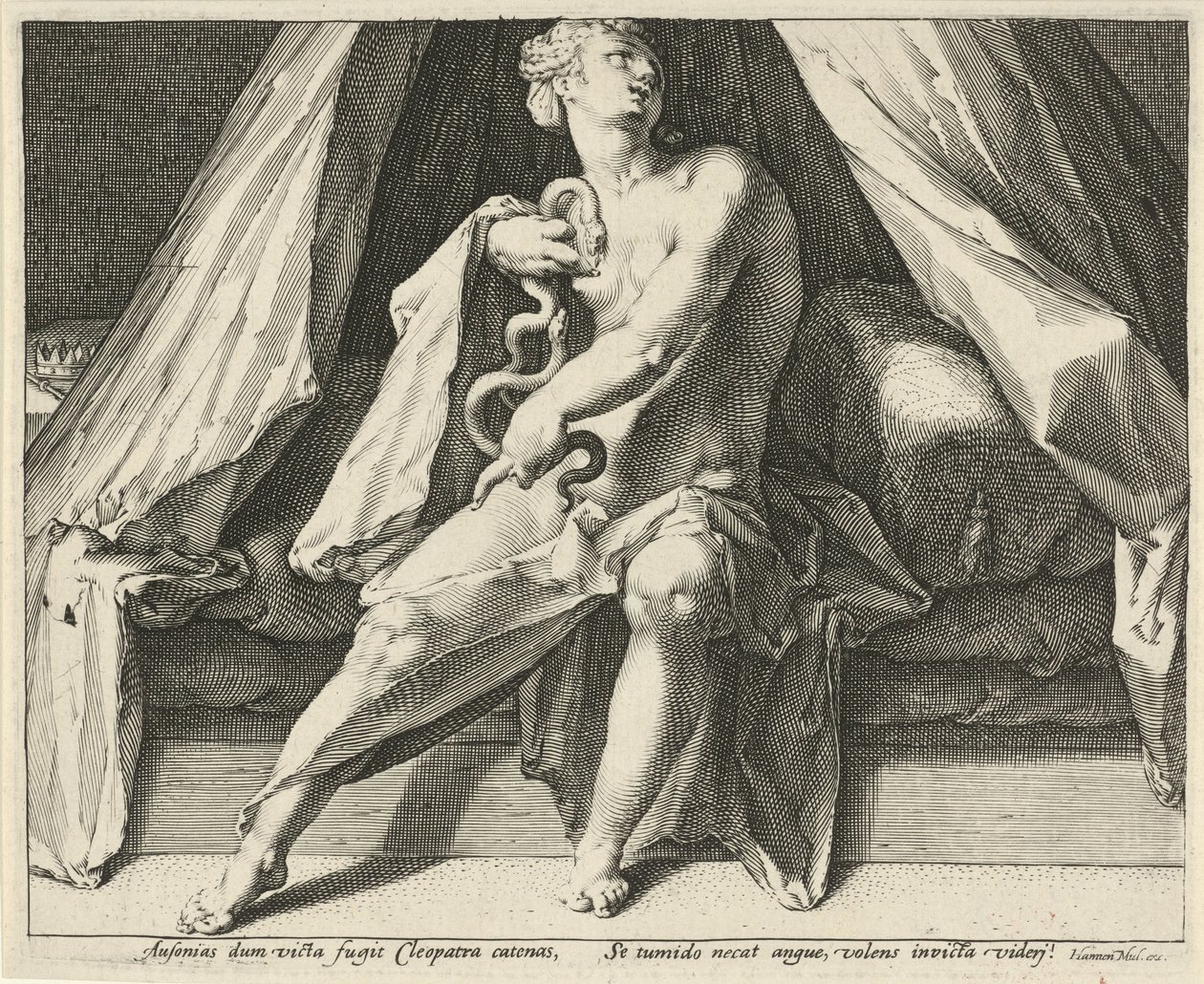 Death of Cleopatra by Jan Harmensz. Muller