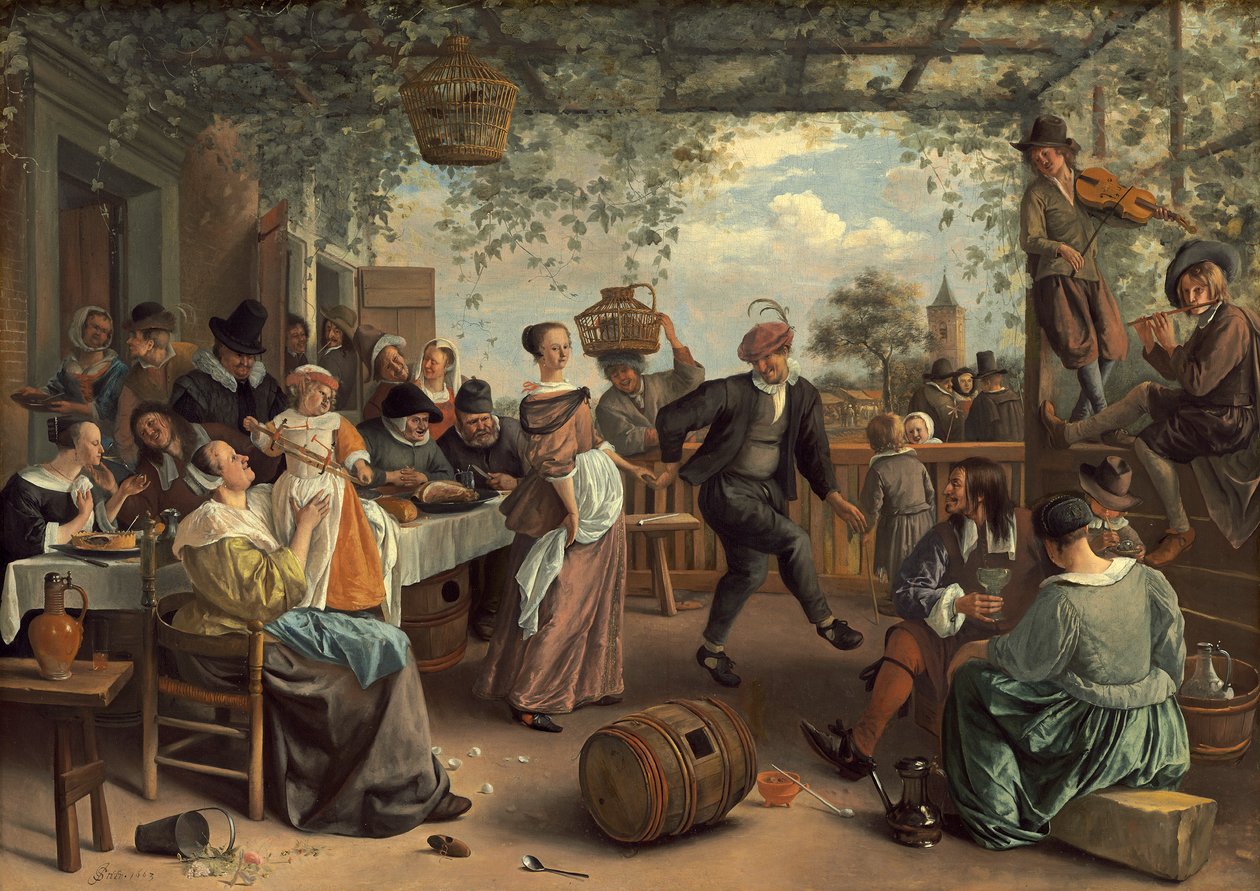 The Dancing Couple by Jan Havicksz. Steen