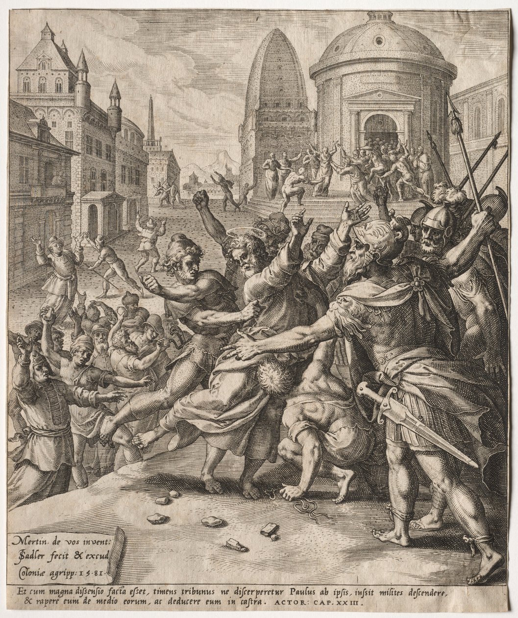 The Arrest of St. Paul by Jan I Sadeler