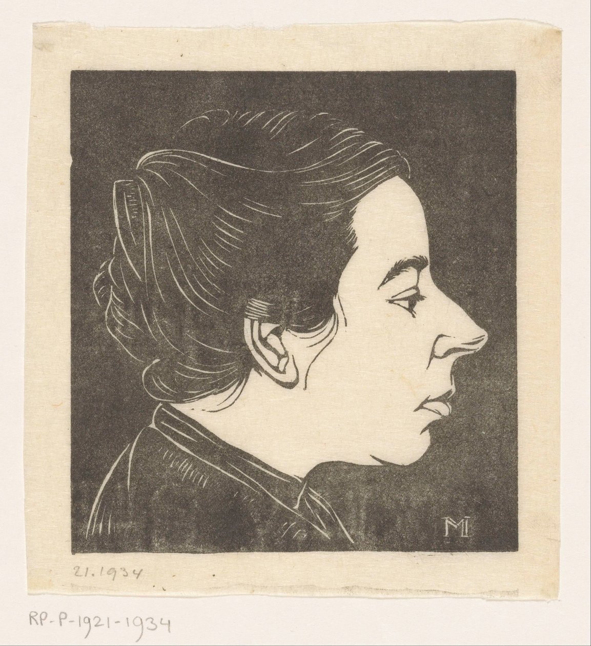 Portrait of Anne Zernike by Jan Mankes