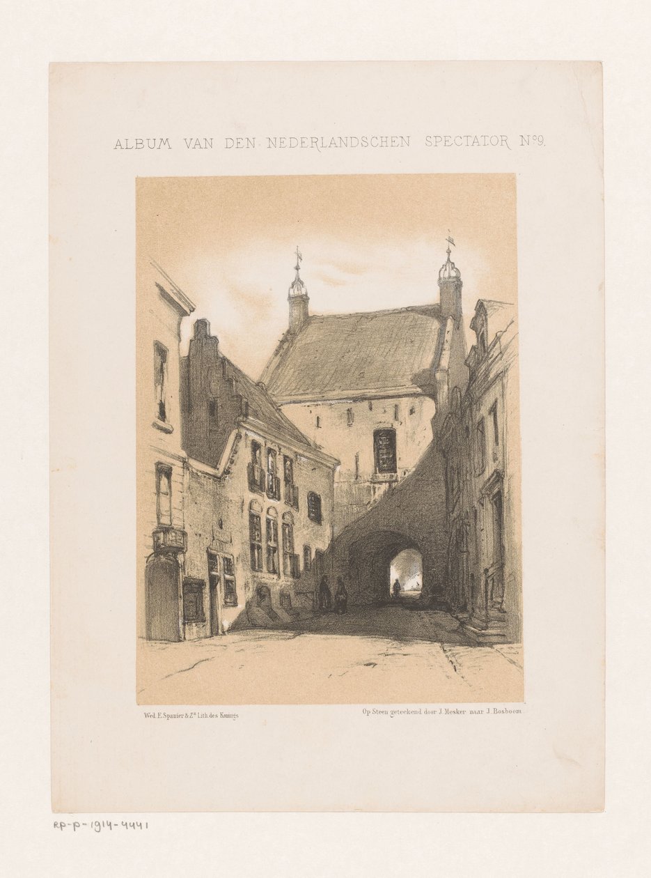 Street with Gate by Jan Mesker