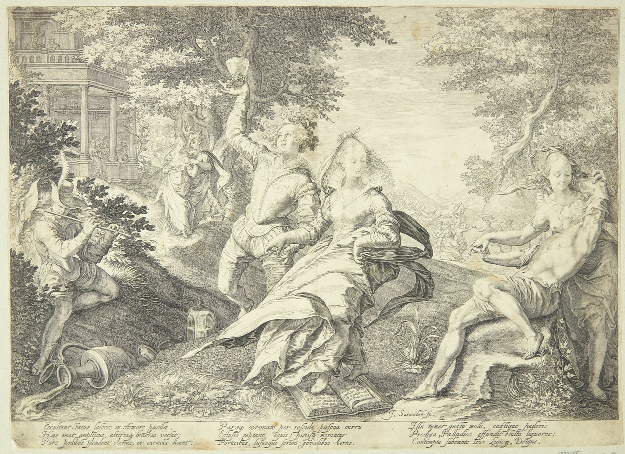 The Foolish Virgins Feast by Jan Saenredam
