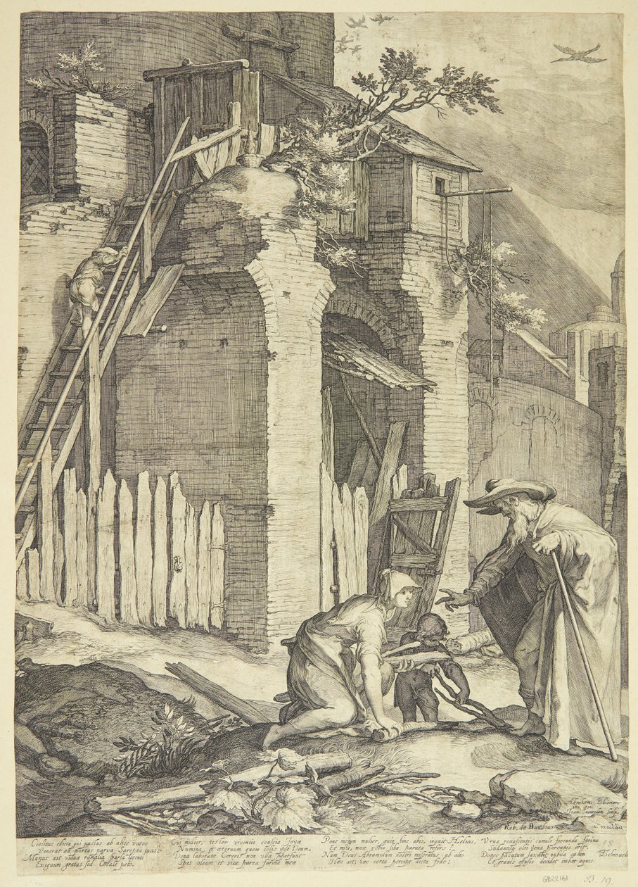 Elijah Comes to the Widow in Zarephath by Jan Saenredam