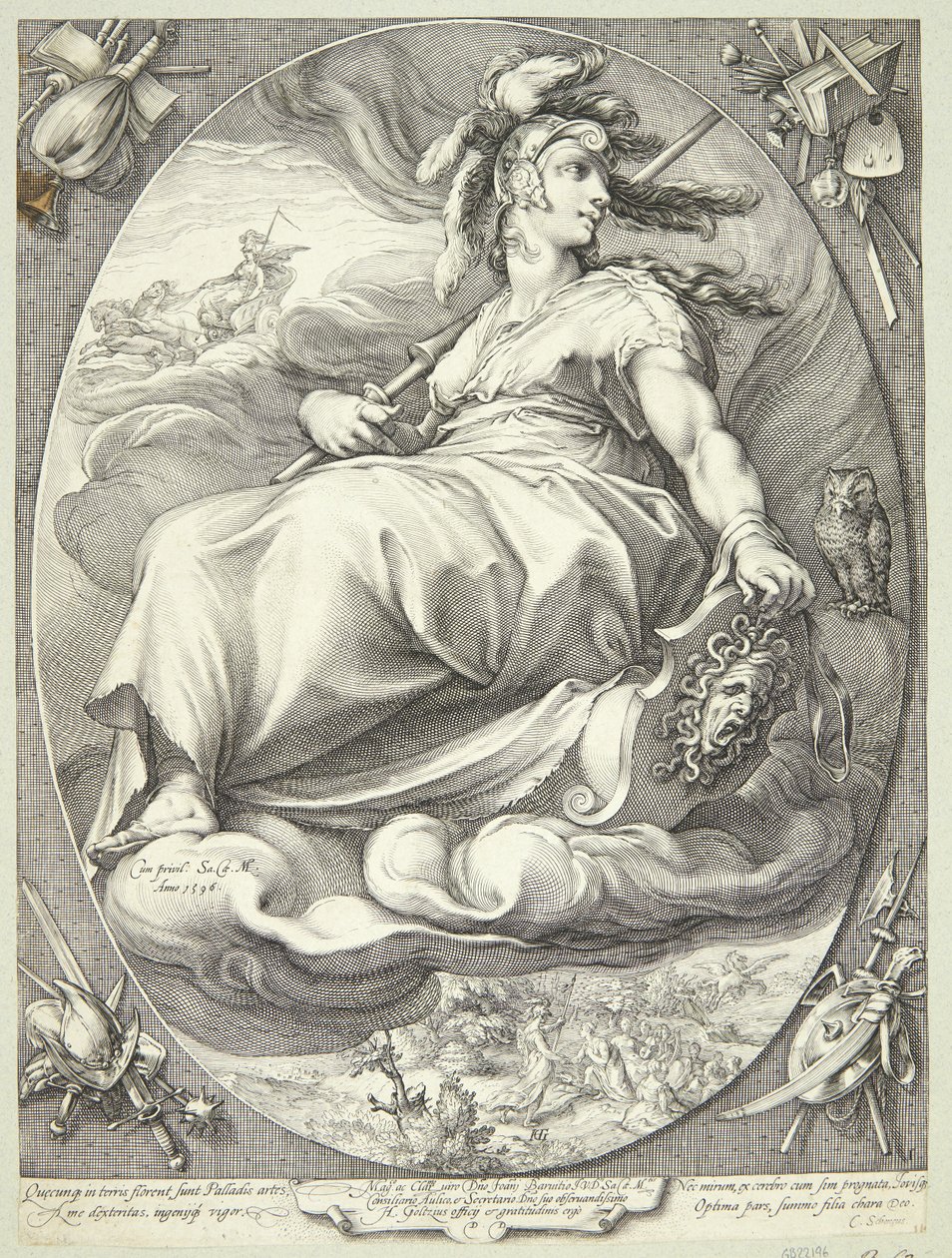 Minerva by Jan Saenredam