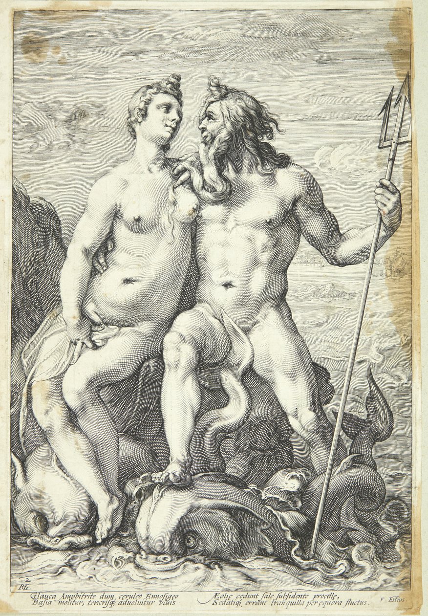 Neptune and Amphitrite by Jan Saenredam