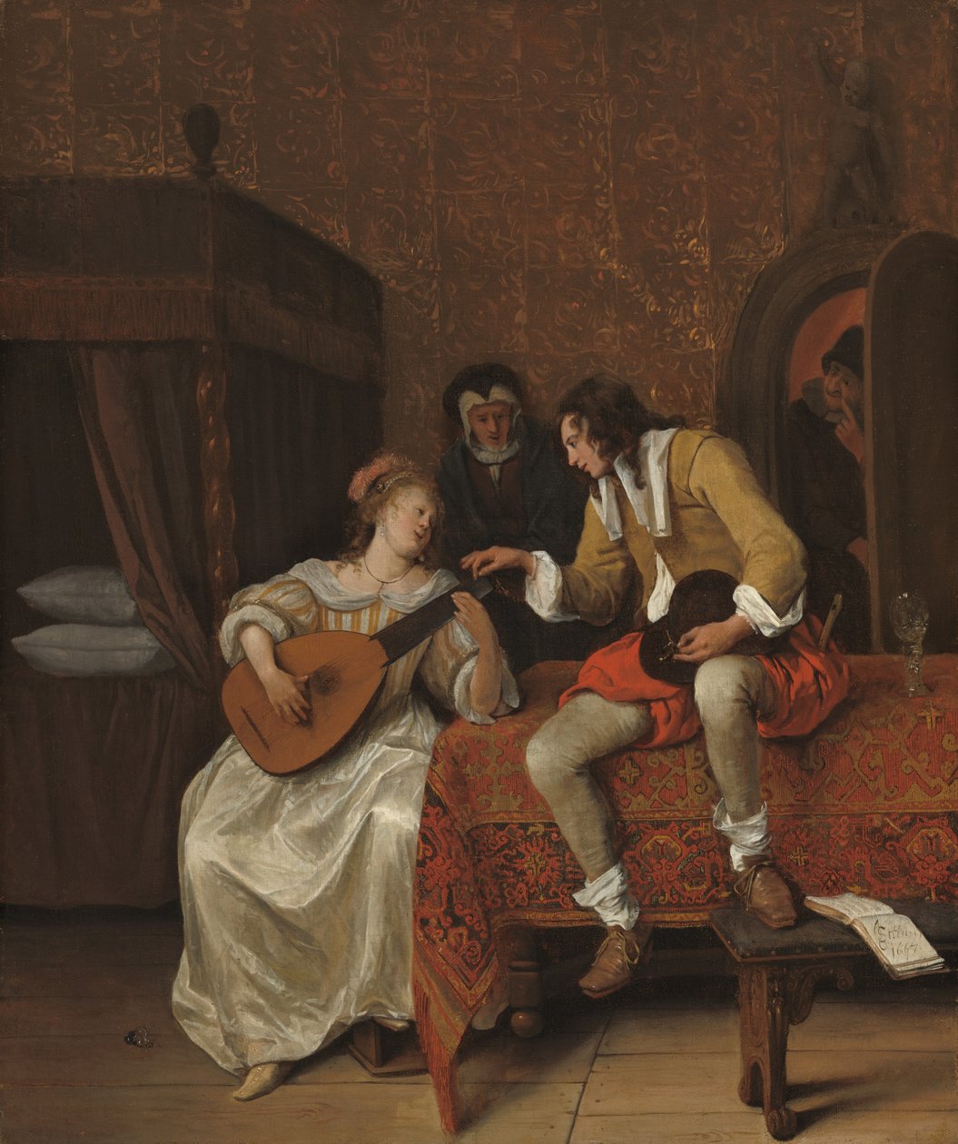 Ascagnes and Lucelle The Music Lesson by Jan Steen
