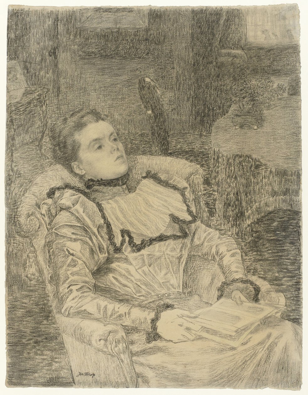 Portrait of Annie Toorop by Jan Toorop