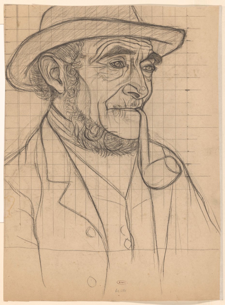 Farmer with a Pipe, Facing Right by Jan Veth