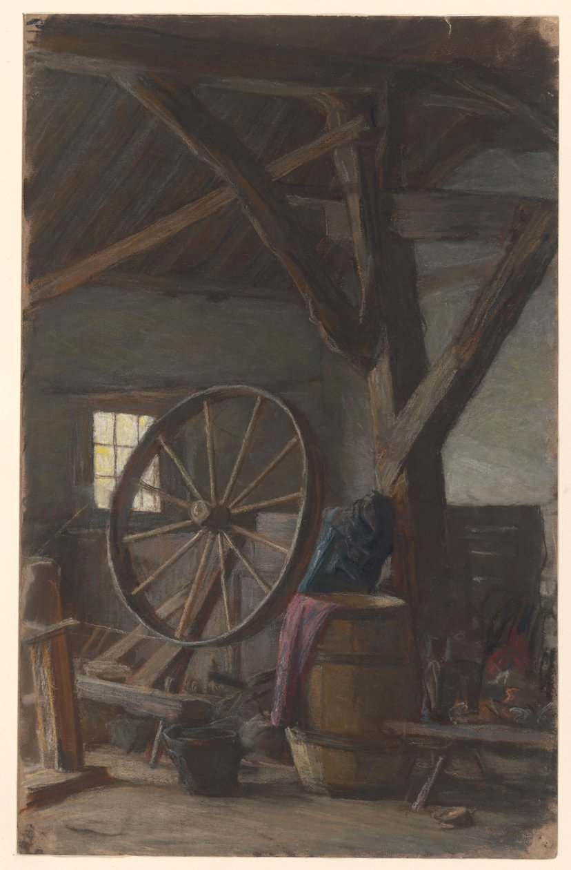 Interior of a Barn by Jan Veth