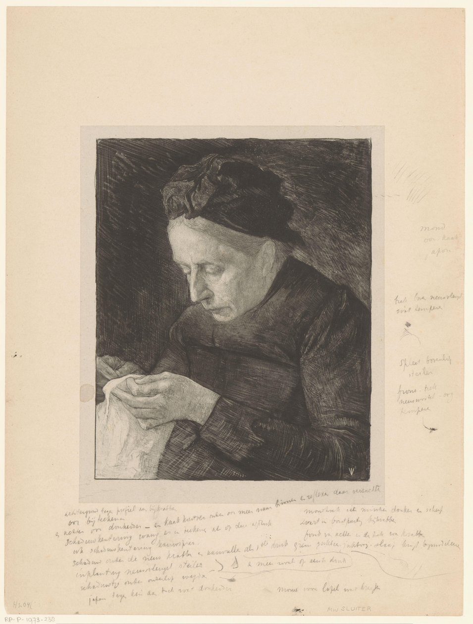 Portrait of Mrs. Sluiter-Metelerkamp by Jan Veth