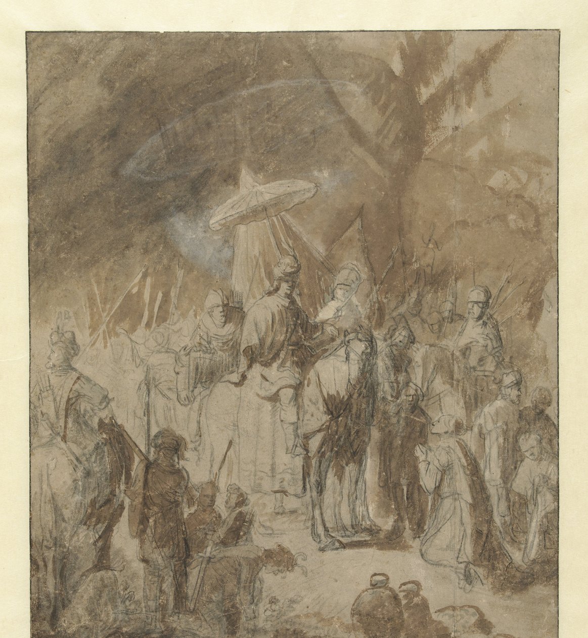 Offering of Abigail by Jan Victors (attributed to)